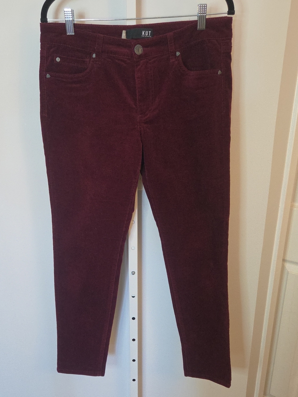 Kut from the Kloth Corduroy Pants - Burgundy